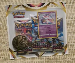 factory-sealed Pokemon TCG: Sword & Shield-Astral Radiance 3-Pack Blister - Image 1
