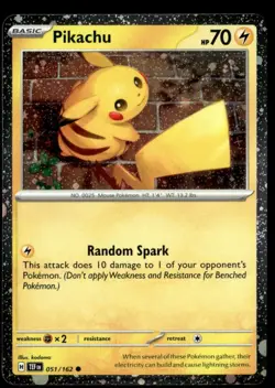 Pikachu - (Cosmo Holo) Promo 051/162 NM Pokemon TCG - Image 1