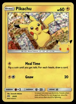 Pikachu - 25/25 Holo McDonald's 25th Anniversary Promos NM Pokemon TCG - Image 1