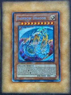 Yugioh Rainbow Dragon TAEV-EN006 Secret Rare 1st Ed NM - Image 1