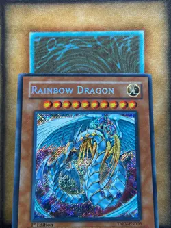 Yugioh Rainbow Dragon TAEV-EN006 Secret Rare 1st Ed NM - Image 2