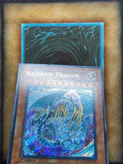 Yugioh Rainbow Dragon TAEV-EN006 Secret Rare 1st Ed NM - Image 3
