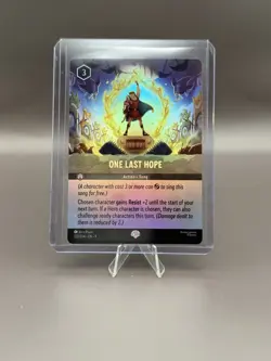 Disney Lorcana EPIC One Last Hope Hercules Action Song Holo Fabled 222/204 - Image 1