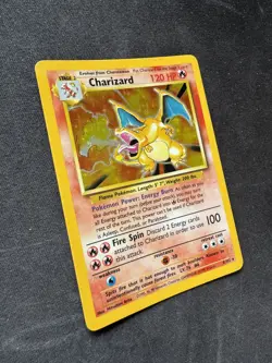 Pokemon Charizard 4/102 Base Set Holo Rare Card Vintage 1999 TCG - Image 4