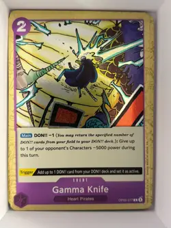 OP05-077 Gamma Knife (Pirate Foil) English C NM One Piece TCG Card Game - Image 1