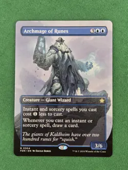MTG Archmage of Runes (Borderless) RDN Foundations Regular Magic The Gathering - Image 3