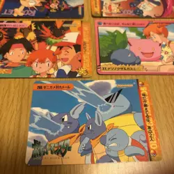 Lot of 7 Vintage Japanese CCG TCG Pokemon Carddass Anime Collection Card G56418 - Image 2