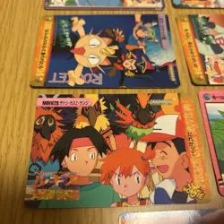 Lot of 7 Vintage Japanese CCG TCG Pokemon Carddass Anime Collection Card G56418 - Image 3