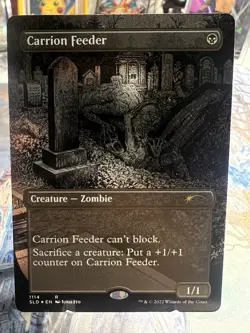 MTG Carrion Feeder (Borderless) Foil Etched Secret Lair Drop NM - Image 1
