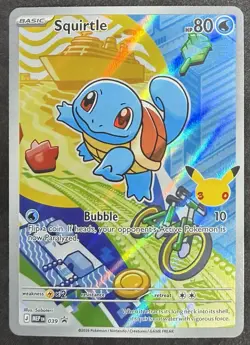First Partner Illustration Squirtle Promo Full Art Holo 037 Pokemon TCG - Image 1