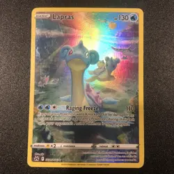Pokemon SWSH Lapras Ultra Rare Holo GG05/GG70 Crown Zenith Galarian Gallery NM - Image 1