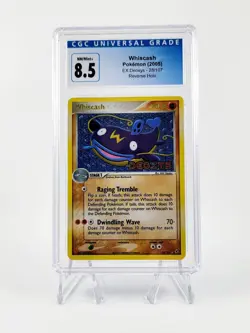 2005 Pokemon TCG Whiscash EX Deoxys 28/107 Reverse Holo Rare - CGC 8.5 - Image 1