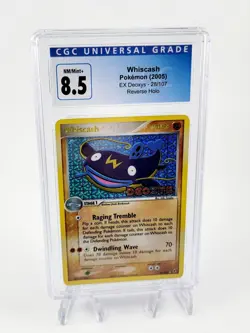 2005 Pokemon TCG Whiscash EX Deoxys 28/107 Reverse Holo Rare - CGC 8.5 - Image 2