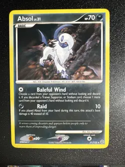 Absol 21/132 -Non Holo Pokemon Card- Secret Wonders LP - Image 1