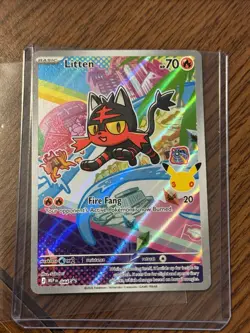 Pokemon 30th Anniversary First Partner Lot Popplio Rowlet Litten 043 044 045 - Image 2