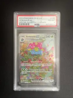 Pokemon TCG Venusaur EX Scarlet & Violet 151 Card 198/165 PSA 8 - Image 1