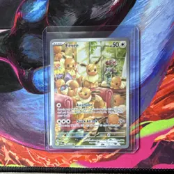 Pokemon Eevee 188/167 Sv06: Twilight Masquerade Holo Illustration Rare Full Art… - Image 1