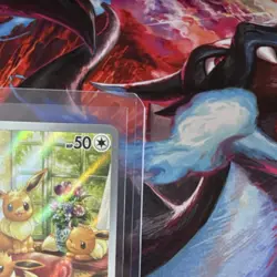 Pokemon Eevee 188/167 Sv06: Twilight Masquerade Holo Illustration Rare Full Art… - Image 5