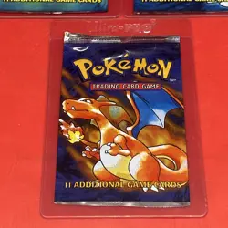 Pokemon Base Set 3 Empty Booster Packs Vintage (no Cards) - Image 4