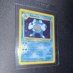 Pokemon Poliwrath Base Set 13/102 Holo Rare 90 HP Stage 2 English WOTC Card - Image 1