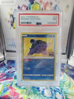 Pokemon - Radiant Blastoise 018/078 Pokemon GO Holo - MINT PSA 9 - Image 1
