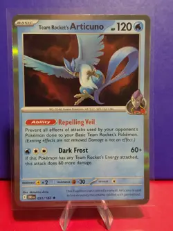 Team Rocket's Articuno 051/182 Sv10: Destined Rivals Holo Pokemon TCG - Image 1