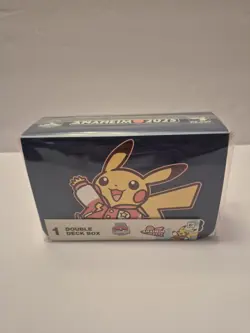 Sealed 2025 Pokemon World Championships Anaheim Pikachu Double Deck Box - Image 1