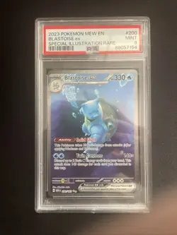 2023 POKEMON MEW EN-151 SPECIAL ILLUSTRATION RARE #200 BLASTOISE EX PSA 9 - Image 1