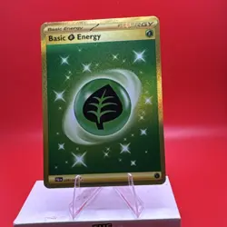 Pokemon Basic Grass Energy Gold Rare Sv02-Paldea Evolved Foil 278/193 Card - Image 1