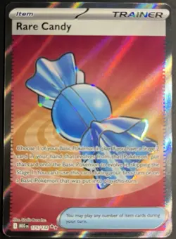Rare Candy 175/132 Me01: Mega Evolution Full Art Holo Pokemon TCG - Image 1