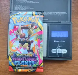 Pokemon Tcg Mega Evolution phantasmal flames Heavy 22.57g Booster Pack Sealed - Image 1