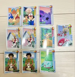 Lot of 10 Vintage Japanese CCG TCG Pokemon Carddass Anime Collection Card G56417 - Image 1