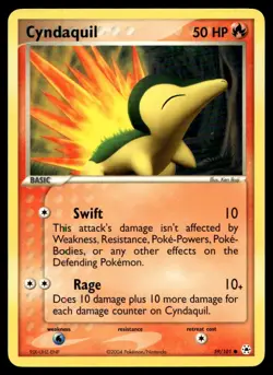EX-NM Hidden Legends Cyndaquil Common 59/101 2004 Pokemon TCG - Image 1