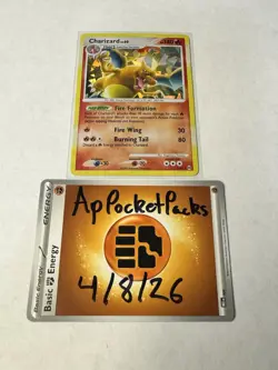 Charizard 1/99 Cracked Ice Holo LP Pokemon Arceus - Image 2