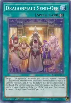 1x (NM) Dragonmaid Send-Off - IGAS-EN064 - Common - 1st Edition YuGiOh - Image 1