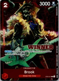 Brook (Winner Pack Vol. 4) Foil C One Piece Promotion Cards ST01-011 NM - Image 1