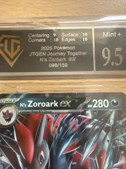 N's Zoroark Ex 098/159 Pokemon TCG Card Journey Together English - Mint 9.5 - Image 2