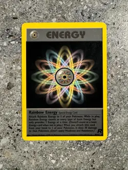 Pokemon TCG Cards Rainbow Energy 80/82 Team Rocket Rare - Image 1