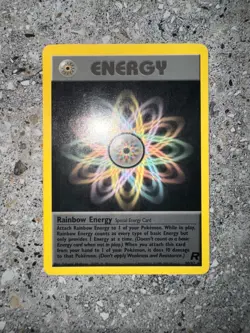 Pokemon TCG Cards Rainbow Energy 80/82 Team Rocket Rare - Image 3