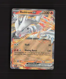 Reshiram ex 020/086 White Flare Ultra Rare Holo Pokemon Card NM - Image 1
