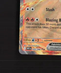 Reshiram ex 020/086 White Flare Ultra Rare Holo Pokemon Card NM - Image 5