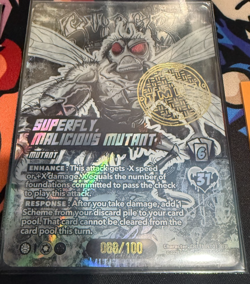 Superfly Malicious Mutant Serialized Chrome Rare #68/100 TMNT Card - Image 1