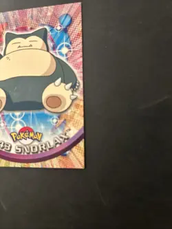 2000 Topps Pokemon TV #143 Snorlax Animation Series 3 Non Holo Blue Label - Image 3