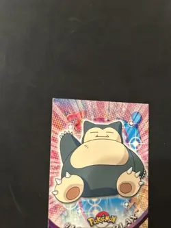 2000 Topps Pokemon TV #143 Snorlax Animation Series 3 Non Holo Blue Label - Image 5