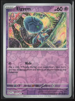 Elgyem Common SV05: Temporal Forces 073/162 NM Pokemon Card Reverse Holo - Image 1