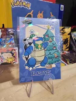 Pokemon Merry Christmas Card Database - Christmas Blastoise - Image 2