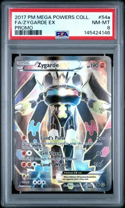PSA 8 Zygarde EX 54a Mega Powers Collection Promo Pokemon - Image 1