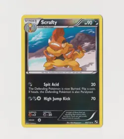 Scrafty 69/114 reverse holo Rare - Pokemon TCG Black & White Base Set (2011) - Image 1