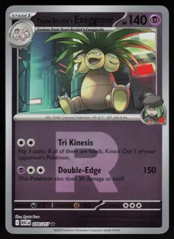 Reverse Holo Team Rocket's Exeggutor Team Rocket 78/217 Ascended Heroes Pokemon - Image 1