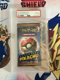 2019 Nintendo Pokemon Detective Pikachu Movie English Foil Booster Pack PSA 10 - Image 1